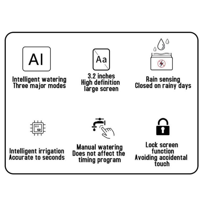 Water Timer,Sprinkler Timer Programmable with Rain Sensors Garden Hose Timer Outdoor Watering System Irrigation Timer