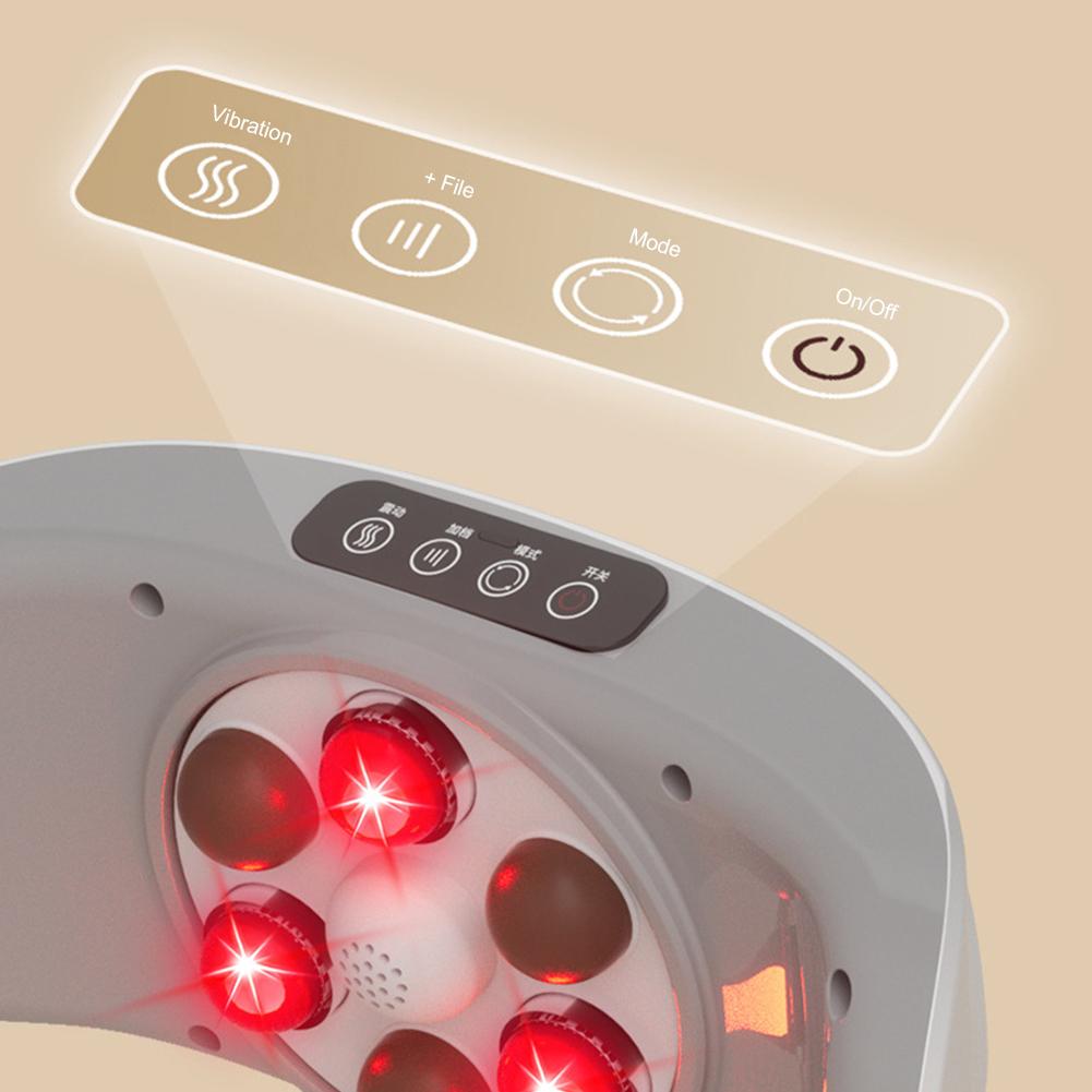 Elektrischer Bauchschüttel-Massagegerät Bauch-Cellulite-Massagegerät Kabelloser Bauchmassagegürtel Maschine mit Vibration zur Erwärmung von Fett