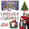 2025 Christmas Cute Mini Gnome Figures Christmas Decorations for Home Christmas Ornament Gnome Countdown Calendar Gifts for Kids