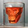 Skull Head Glass Beer Mug With Double Layer High Borosilicate For Home Bar Use
