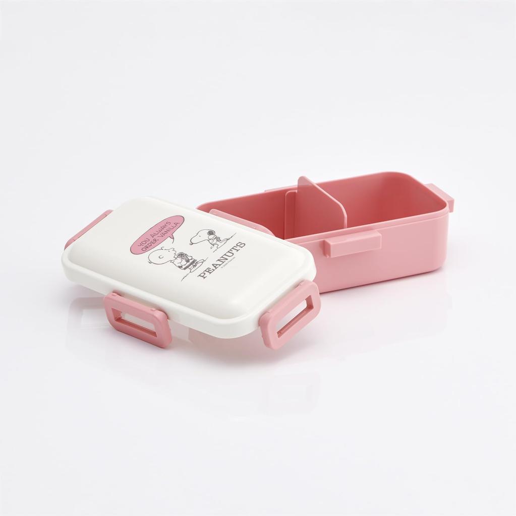 Skater Lunch Fluffy Packing Dishwasher Microwave Made in Snoopy Smoky Pastel Box, Design, 1-Tier, 530ml, Safe, Safe, Japan, PFLB6-A