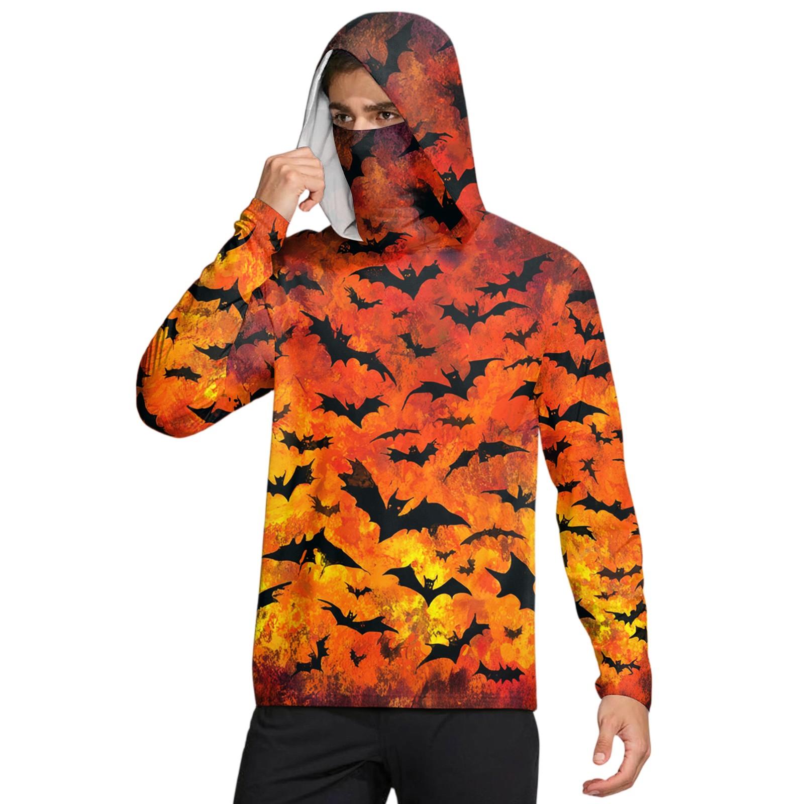 

Мужская рубашка с защитой от солнца UPF50+, быстросохнущая рубашка с длинным рукавом, рубашка для бега, тренировок, рыбалки M шафрановый