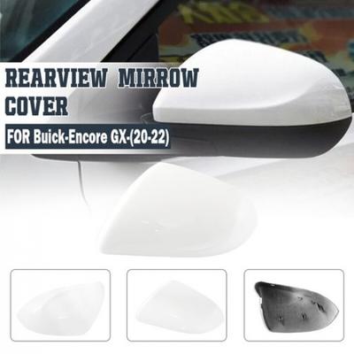 1PC Left Rearview Door Side Mirror Cover Cap For Buick Encore GX 2020-2022 White
