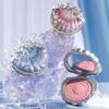 [Flower Nose] Flower Nose Shell Jewel Silk Satin Blush