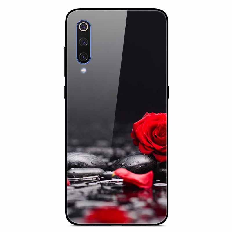 For Xiaomi Mi A3 Cases Luxury Tempered Glass Space Phone Covers for Xiaomi MI 9 Lite Case 9lite MiA3 Hard Back Shell Protective
