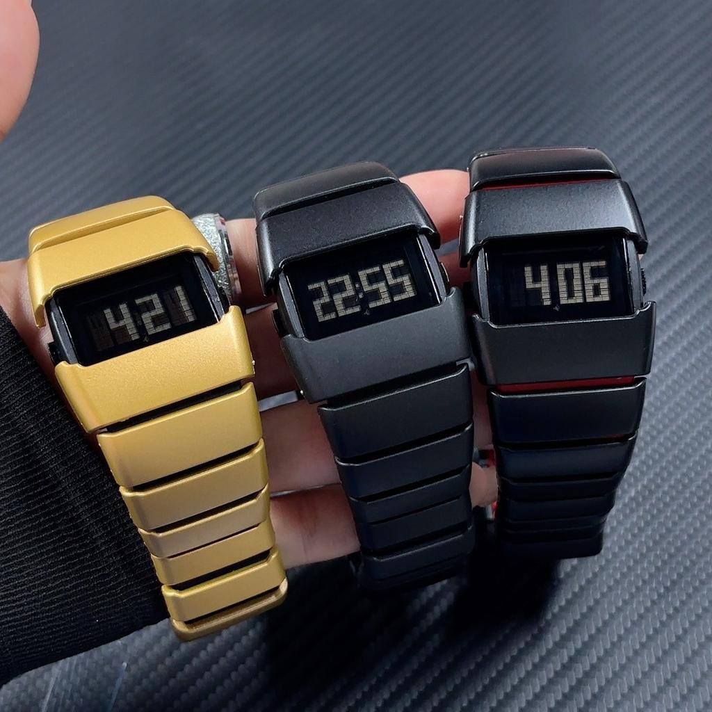 Montres Médiévales Millénaires de Forme Spéciale Montres Carrées Vintage Tendance de Niche Numériques Lumineux Personnalisées Montres Électroniques