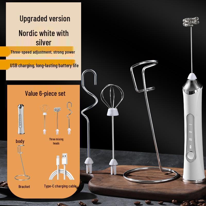 Electric Handheld Milk Frother & Mixer