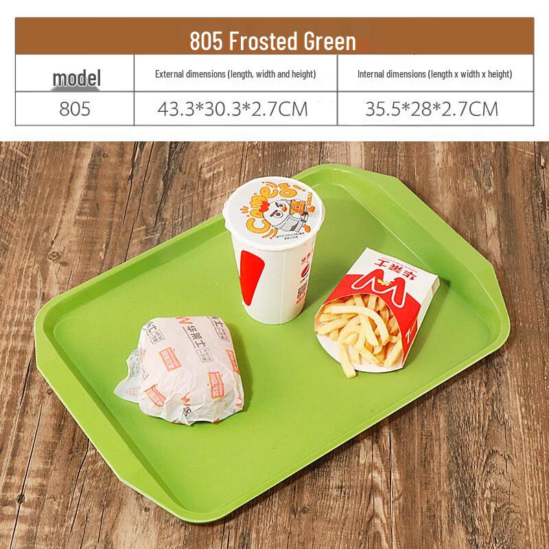 Rectangular Melamine Non-slip Serving Tray