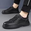 Fashion New Arrival All-match Oxfords Flats Handmade Leather Mens Sneakers Classic Men's Walking Shoes Lace-Up Male Skate Footwear