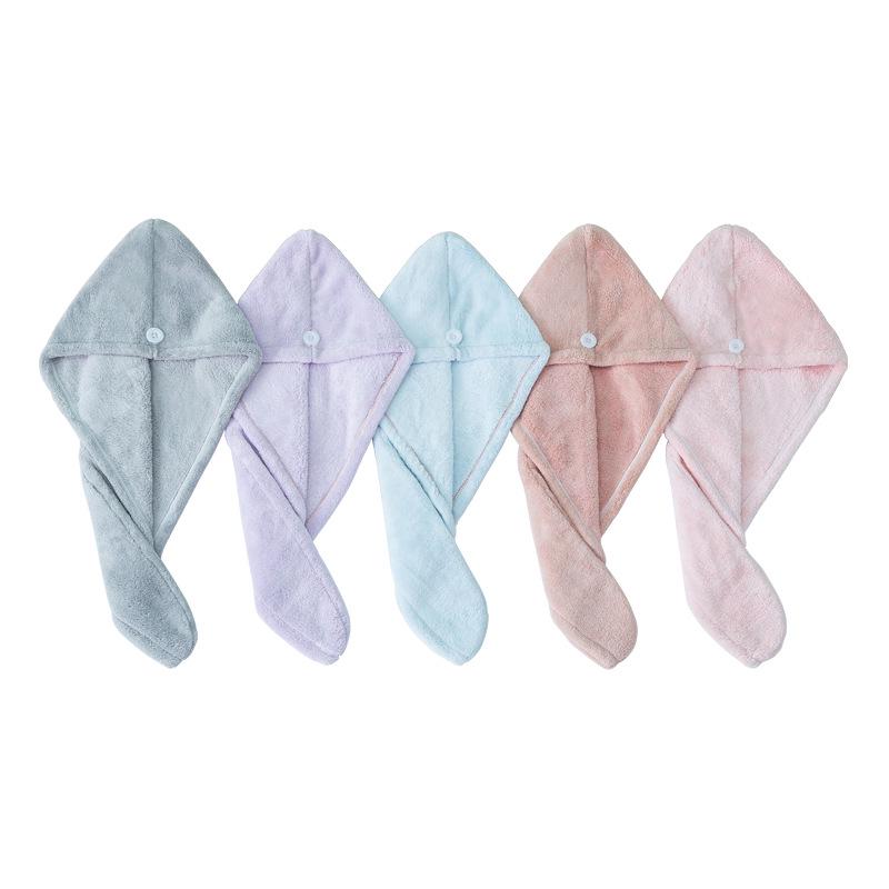 Premium Coral Fleece Quick-Dry Hair Towel Cap - Super Absorbent & Thickened for Women