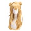 Synthetic Cosplay Wig Mi-ku Inspired Creative Light Wavy Twin Ponytails Fiber Hair for Costume Party Anime Styling
