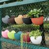 Flower Pot Wall Mounted Hanging Basket Planter Bucket Garden Vase Indoor Exquisite Outdoors Plastic for Ornaments