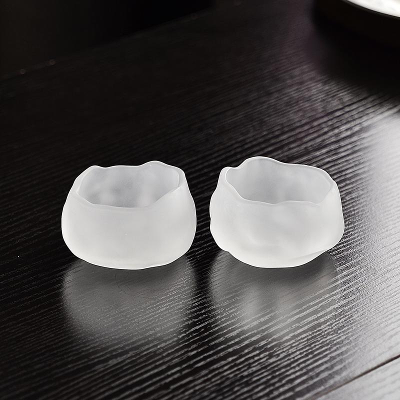 Japanese Sle Glass Tea Cup Set Small Gongfu Tea Cups Personal Dedied Sake Cups Home Use Tea Ceremony Owner Cup