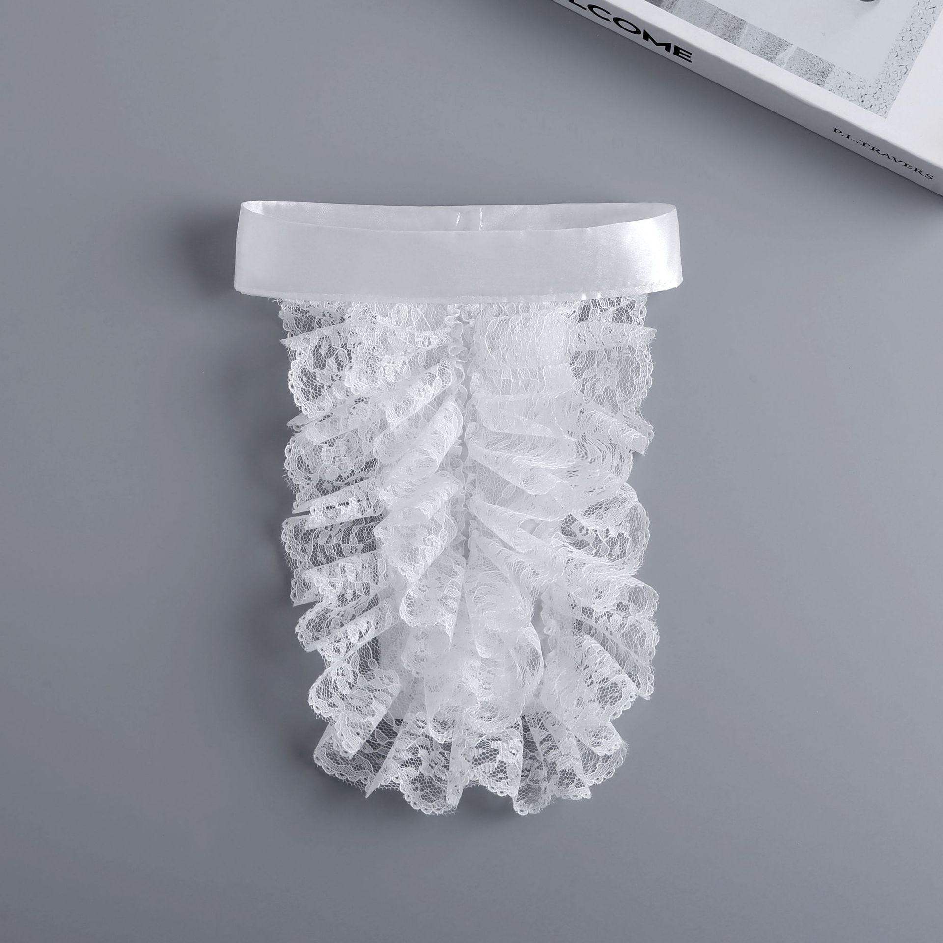 

Women White Detachable Collar Female Removable Big Lapel Fake Collar Spring Autumn Sweater Lapel Half Shirt Blouse Neckwear Tie