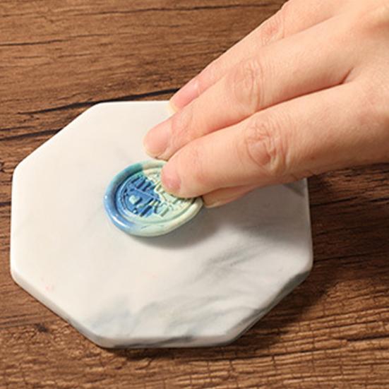 Sealing Wax Backing Board Glossy Multi-functional Marble Wax Stamp Pad Paint