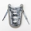 Flat Splash ink Shoe Laces Fluorescent Luminous Shoelaces for Sneakers Reflective Glowing Run Boot Shoelace Printing Shoestrings