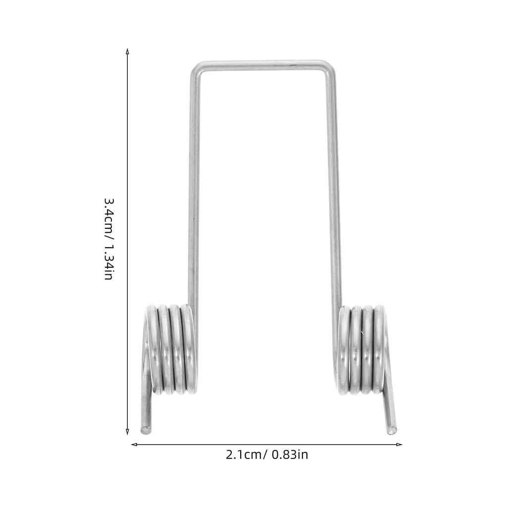 6pcs Stainless Steel Torsional Spring For Garbage Can Lid Repair Universal Replacement Outdoor Kitchen Trash Bin Maintenance