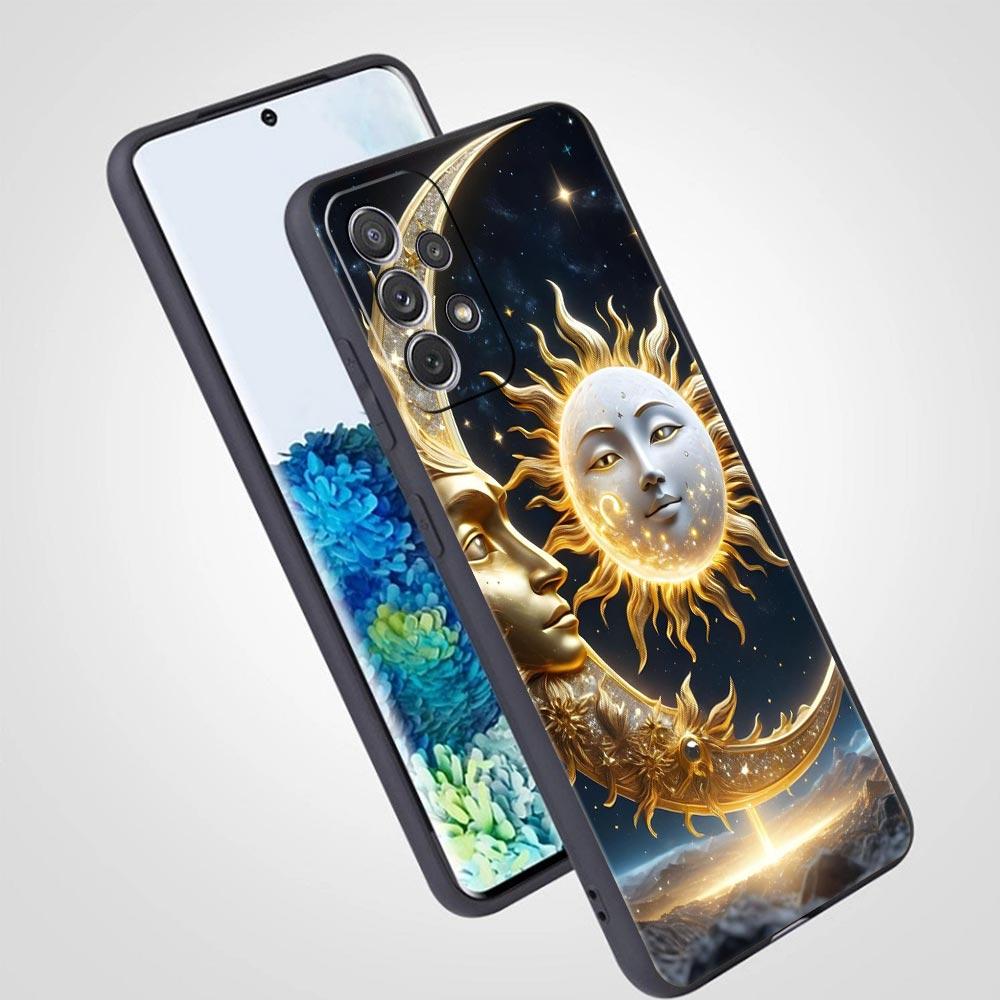 Moon Sun Phone Case For Samsung Galaxy A17 A07 A55 A35 A25 A15 A05s A33 5G A31 A23 A21s A13 A41 A73 A53 A51 A71 A03s S10 Cover