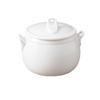 Homeglen Ceramic Double-Boiler Soup & Dessert Pot with Lid