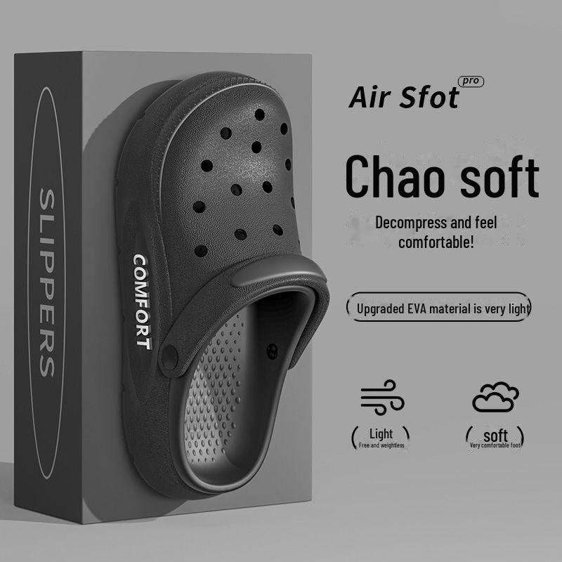 

Мужские дышащие нескользящие пляжные сандалии на толстой подошве 2024 года 44-45