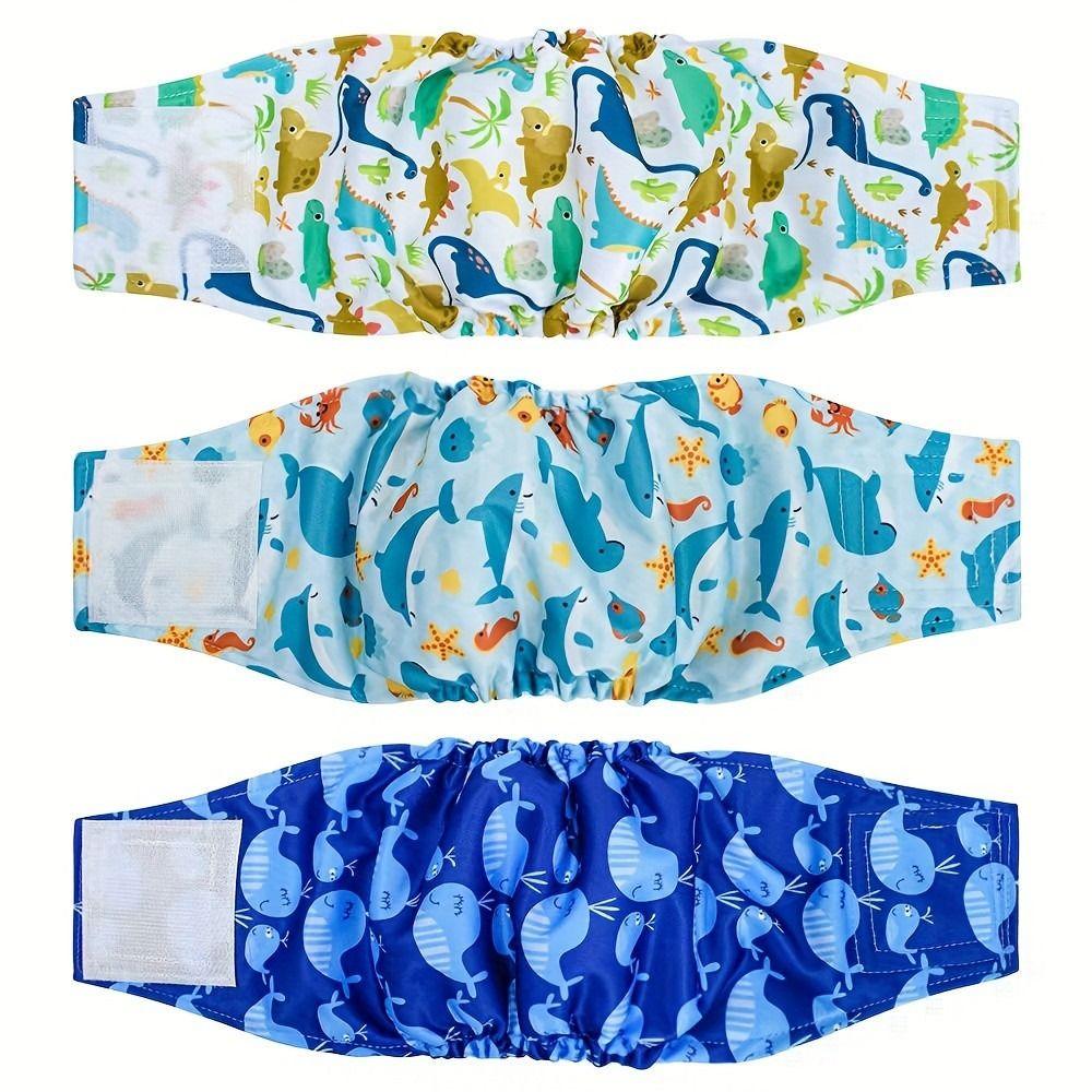 with Hook Loop Tape Pet Physiological Pants Reusable Pet Belly Bands for Incontinence Training Dog