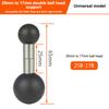 1 Piece 1 Inch To 25/17/20Mm Composite Extension Ball Double Ball Mount Adapter For Ram Mounts Double Socket Arm Accessroeies