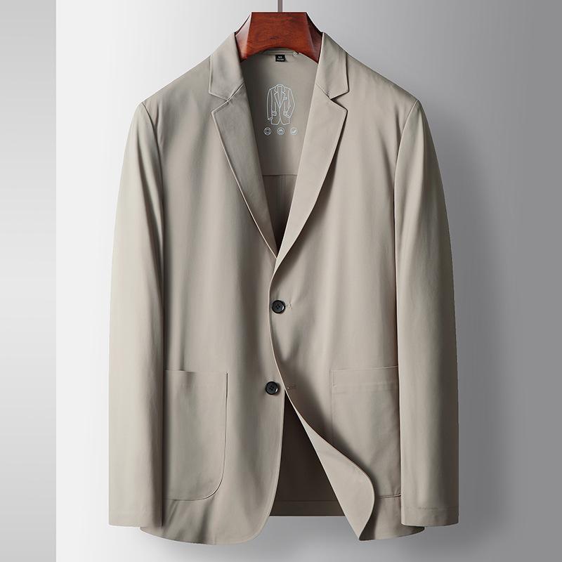 Spring and Summer Light Luxury Business Non-ironing Single West Youth Solid Color Thin Cool Suit Jacket