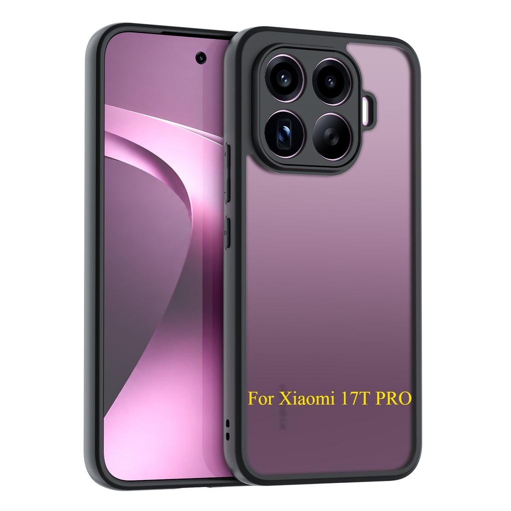 Case For Xiaomi 17T / 17T Pro Minimalist Transparent Magnetic Acrylic Skin-Friendly Drop-Resistant Cover For MI 17 T Pro Funda