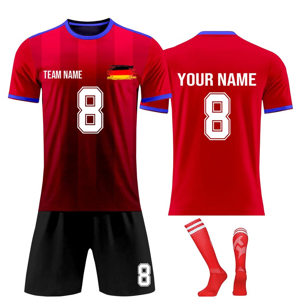 Personalised Shirts Kit Mens Girls With Name Number Custom Football Jerseys For Boys Training Suit