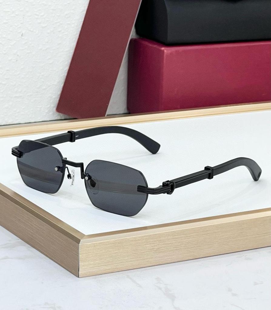 Kajia Wooden Frameless Polygonal Fashion Sunglasses Anti-UV CT0362S