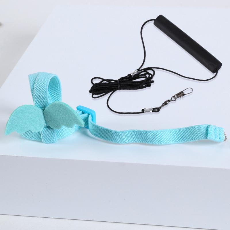 Parrot Outdoor Walking Harness Leash Soft Skin-Friendly Flight Training Rope for Cockatiel Budgie Parakeet Pet Bird Supplies