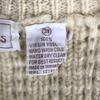 Northern Isles 100% Virgin Wool Long Cardigan Women M Ivory Aran Pattern Vintage(USED)