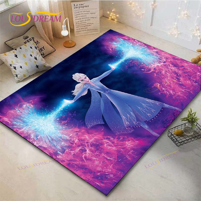 Frozen Anime Carpet Living Room Bedroom Bedside Mat Study Room Computer Chair Home Fashion Floor Mat Area Rug