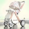 Reversible Baby Stroller: Sit & Lie, Foldable, Lightweight, High Landscape, 0-3 Years, Baby Carriage.