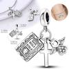 Copperour Lady Charm Bead The Virgin Mary Dangle Fitoriginal Bracelet Pendants Jewelry Marking Fine Gift For Women