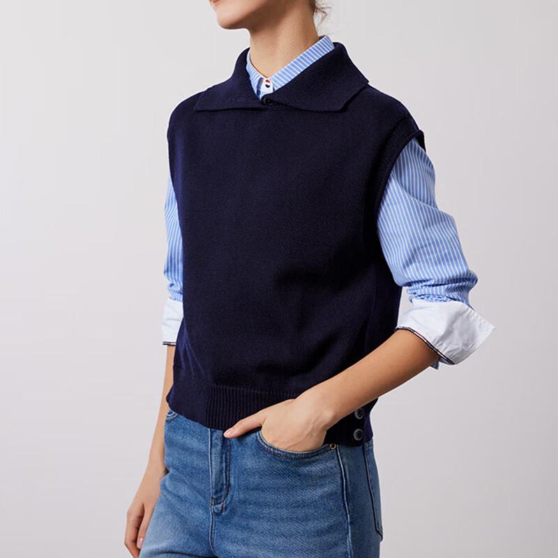 Navigare Women s Casual Lapel Sweater Vest XL