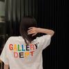 22SS Cross-border American Trendy Brand GALLERY DEPT Washed Retro Letter Short-sleeved T-shirt Men's and Women's High Street Half-sleeves
