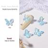Aurora Butterfly Nail Gems: 8 Double-Layer, 3D Fantasy Colors for Summer