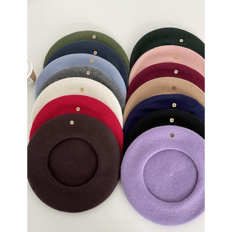 Wool Beret Hat For Women Autumn Winter Warm Fashion Casual Stylish Office Girl
