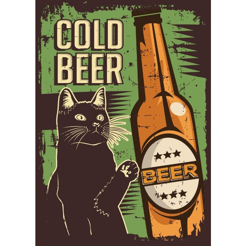 Japanisches Essen Sushi Ramen Sashimi Teriyaki Lustiges Schwarze Katze Poster Niedliches Tier Köstlich Leinwandgemälde Wandkunst Küchendekor