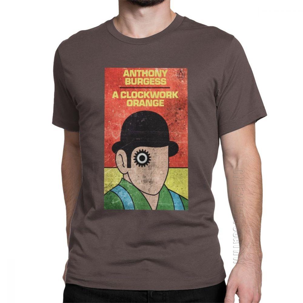 Fashion A Clockwork Orange T Shirts Men Cotton TShirts Kubrick Alex Burgess Droogs Anthony Milk Movie Short Sleeve Tees Adult S