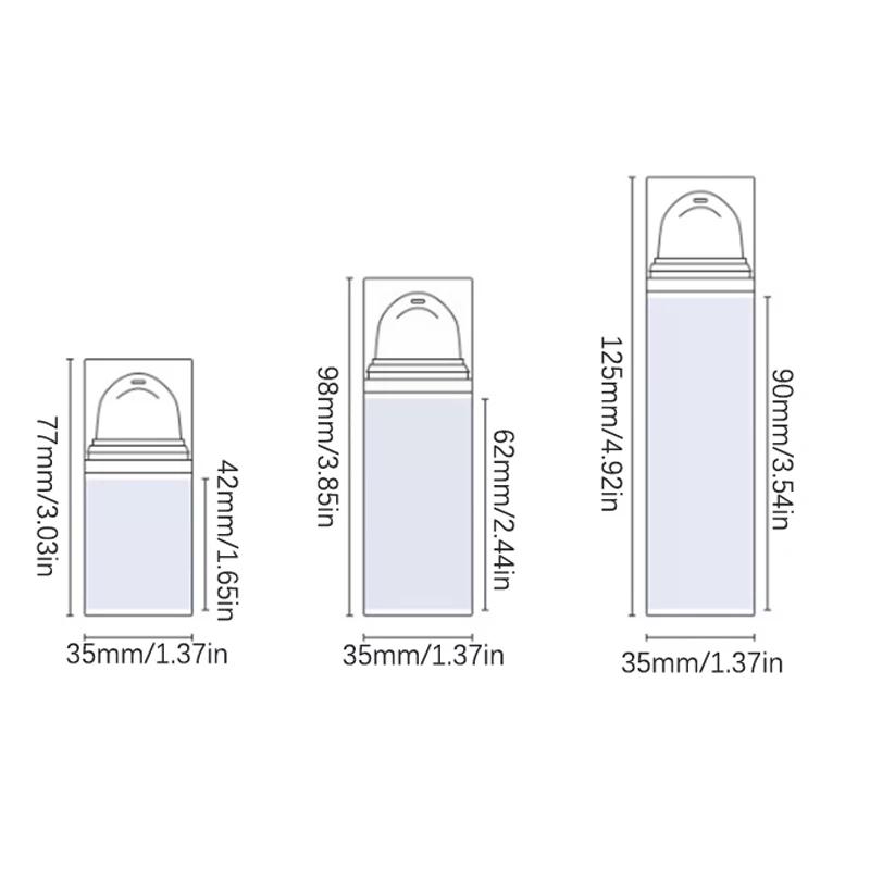 15/30/50ml Empty Airless Pump Bottles Mini Lotion Vacuum Cosmetic Containers Women Make Up Travel Emulsion Bottle