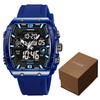 Fashion LOQNCE 98003 Men's Watch Luxury 50M Waterproof Watch for Men with Analog-Digital Dual Movement Sports Wristwatch