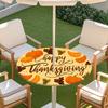 Outdoor Round Table Cover With Geometric Waterproof Elastic Hem Patio Garden Deck