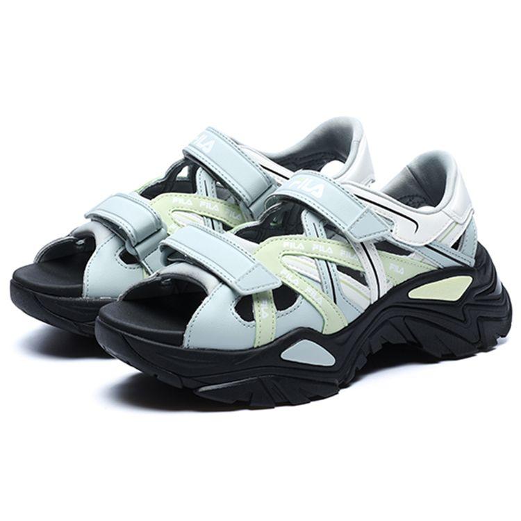 Fila Fishbone Sandal Casual Comfortable Beach Sandals Women White Green F12W221407FWS
