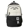 College Rucksack Mittelschüler Schultasche Damen Farbkontrast Große Kapazität Rucksack