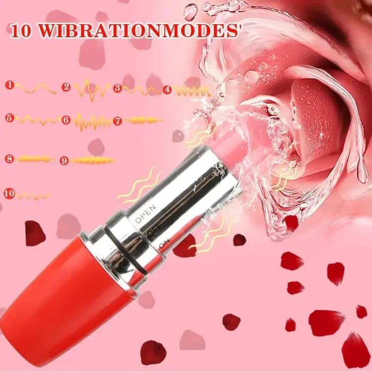 Leistungsstarker Lippenstiftvibrator, weiblicher G-Punkt-Klitorisstimulator, Vaginalmassage, Mini-Bullet-Vibrator, Masturbator, Sexspielzeug für Frauen
