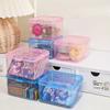 Card Storage Box Transparent Dust-Proof With Lid Children'S Small Card Change Sorting Box Multifunctional Desktop Sundries Storage Box
