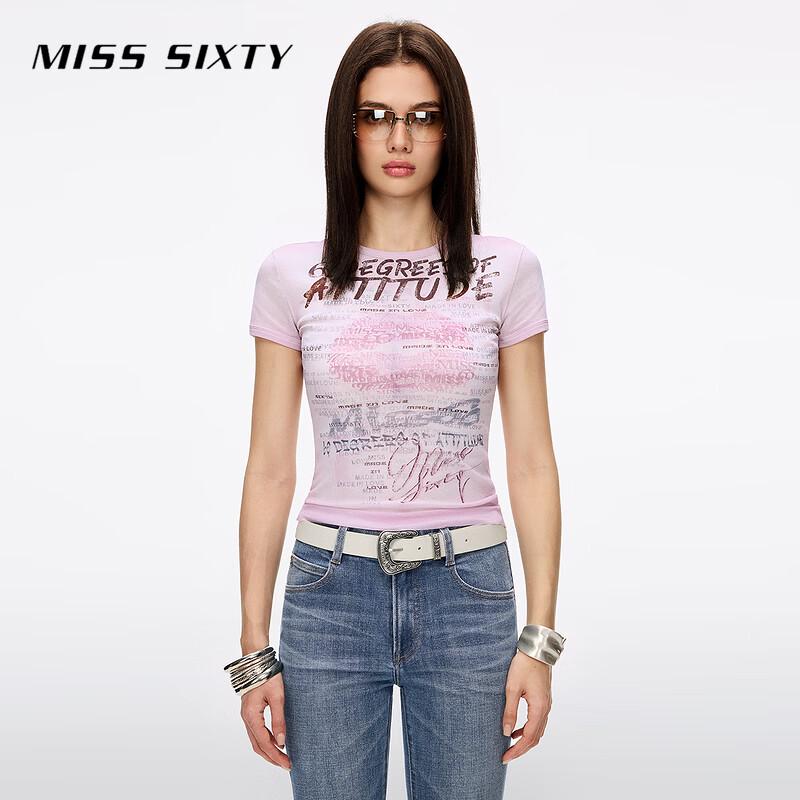 

MISS SIXTY 2026 Summer Logo Print Slim Fit T-shirt L