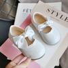 Toddler Infant Kids Baby Girls Butterfly Knot Princess Leather Shoes Sandals